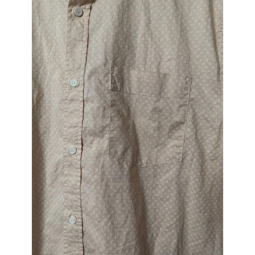 Banana Republic Slim Untucked Mens XL Geometric Print Button Up